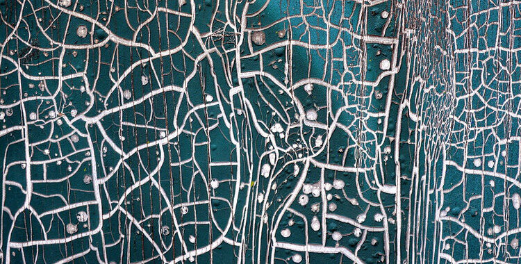 Abstract texture of peeling paint